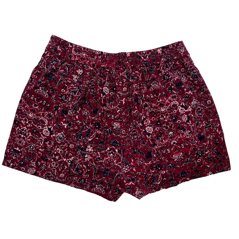 TAVIK • Women’s Burgundy Paisley Floral High-Waist Shorts NWT - Picture 4 of 8